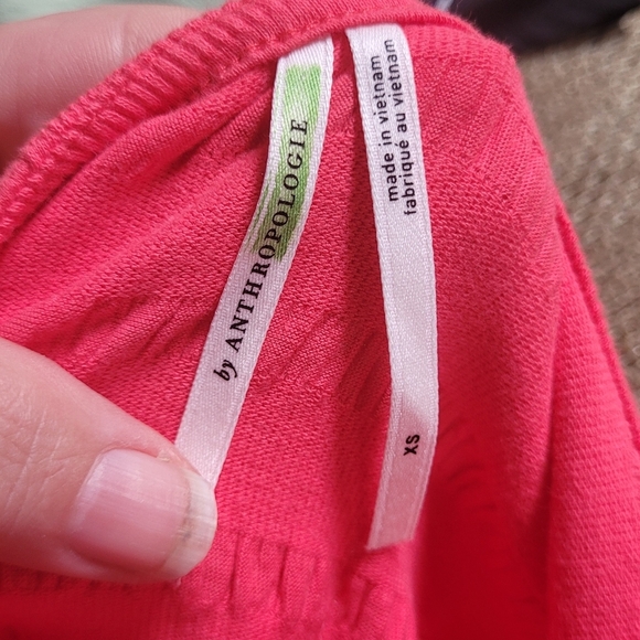 By Anthropologie Coral Open Back Dress NEW - Picture 3 of 7